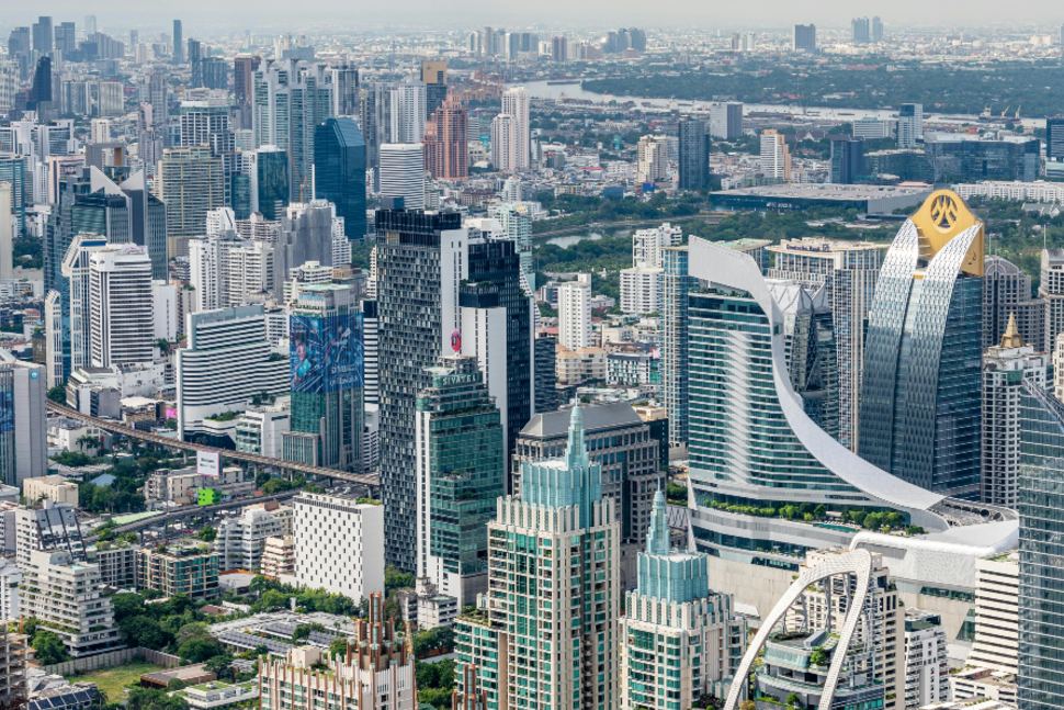 Skyline of Bangkok, Thailand