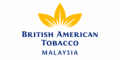 Logo of British American Tobacco Malaysia with a yellow leaf design.