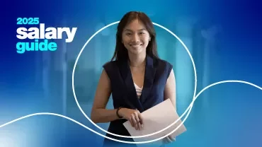 A Woman holding a paper