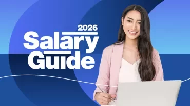 Woman smiling with her laptop