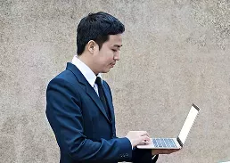 man with his laptop