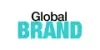 Logo with the words 'Global BRAND' in teal and black.