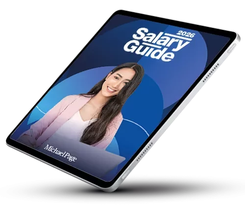 Mockup of Salary Guide on IPad
